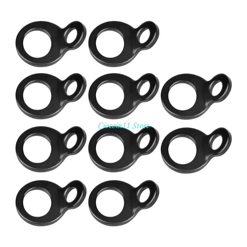 Y1UB 10Pcs Stainless Steel O Rings Tie Down Anchors Hooks For Motorcycle Trailer
