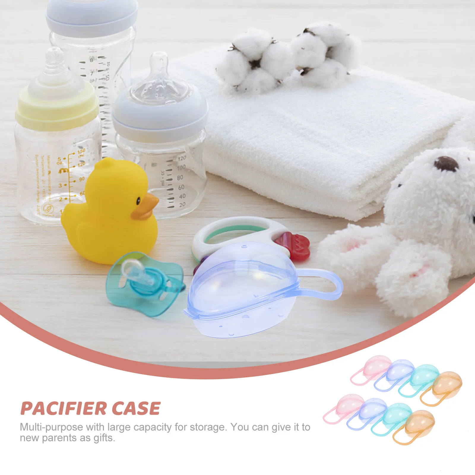 8 stücke Schnuller Fällen Baby Milch Nippel Lagerung Tragbare Halter Box Windel Tasche Premium Schnuller Container Neue Eltern Geschenk