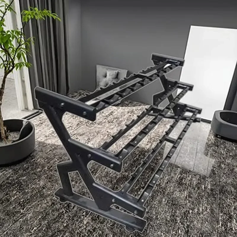

3-Tier Adjustable Dumbbell Storage Rack Solid Frame For Personal Training Studio And Gym