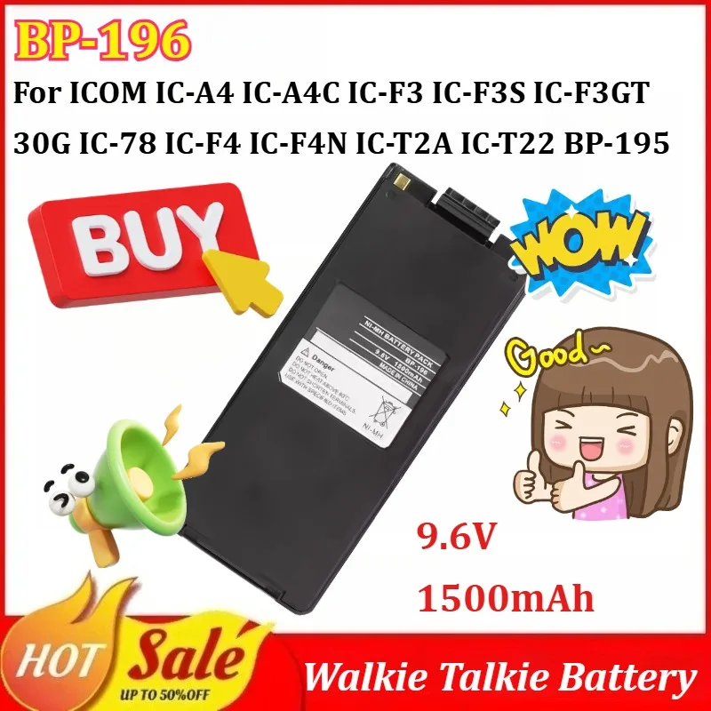 BP-196 9.6V 1500Mah…