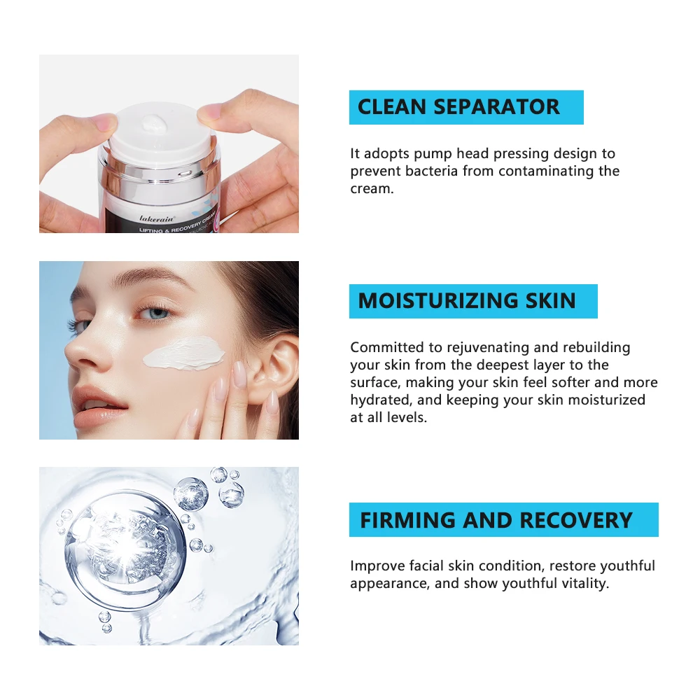 Anti Aging Neck and Decollete Face Moisturizer Collagen Cream Day Night Face Cream Simply Moisturizing Vital Lifting Recovery