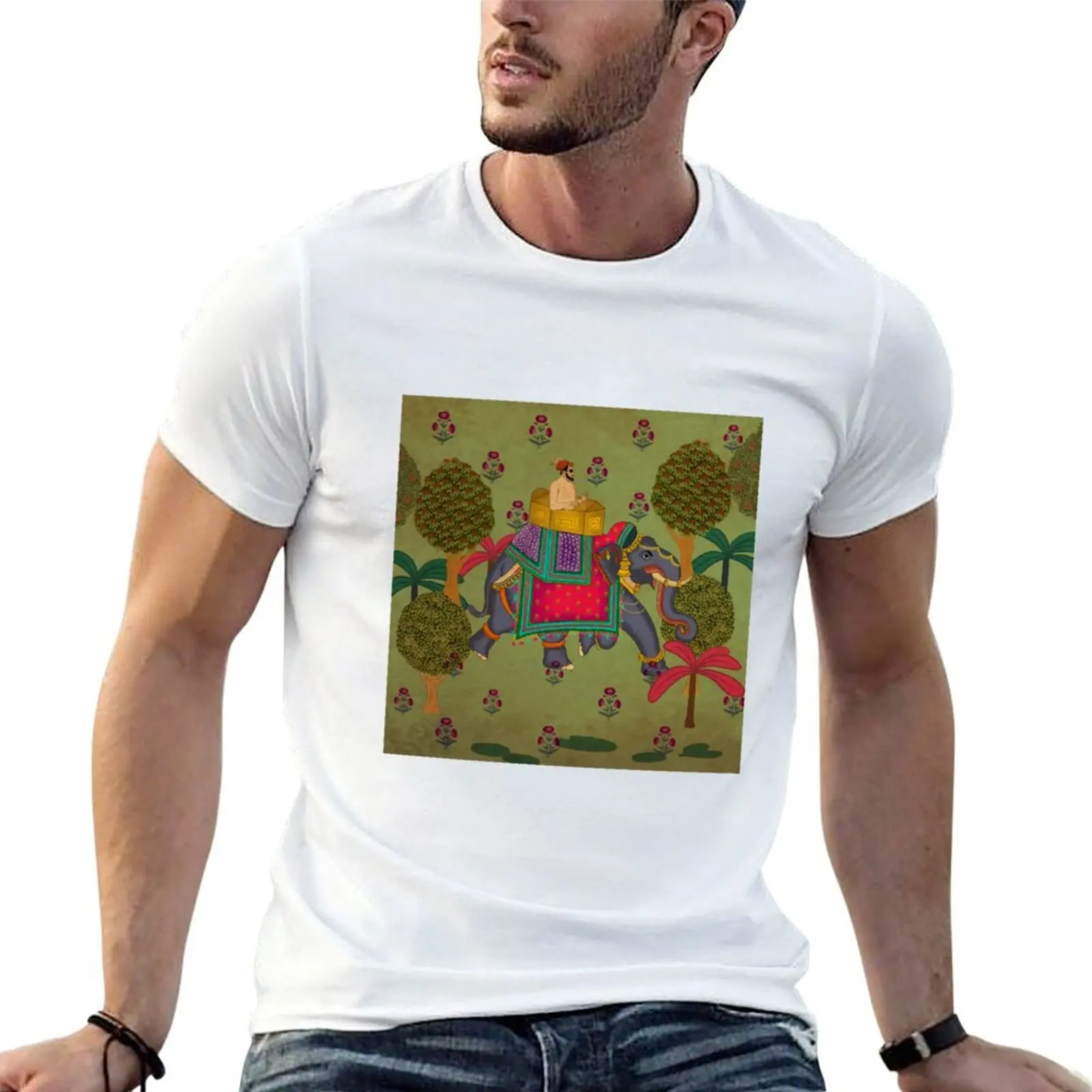

Vintage Meenakari Art - From Rajasthan 2 T-Shirt man t shirts for men cotton t shirt man t shirts for man graphic tees T-shirt