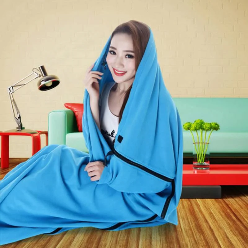 هوا هوا كيس نوم من الصوف مناسب لجميع المواسم من نوع المغلف المحمول للسفر والتخييم وقيلولة كيس النوم للبالغين