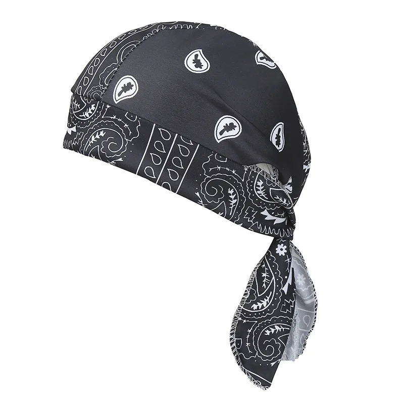 Men\'s Bandana Scarf Cycling Headscarf Handkerchief Head Outdoor Pirate Hat Motorcycle Printed Paisley Multi Color Hip-Hop Dance