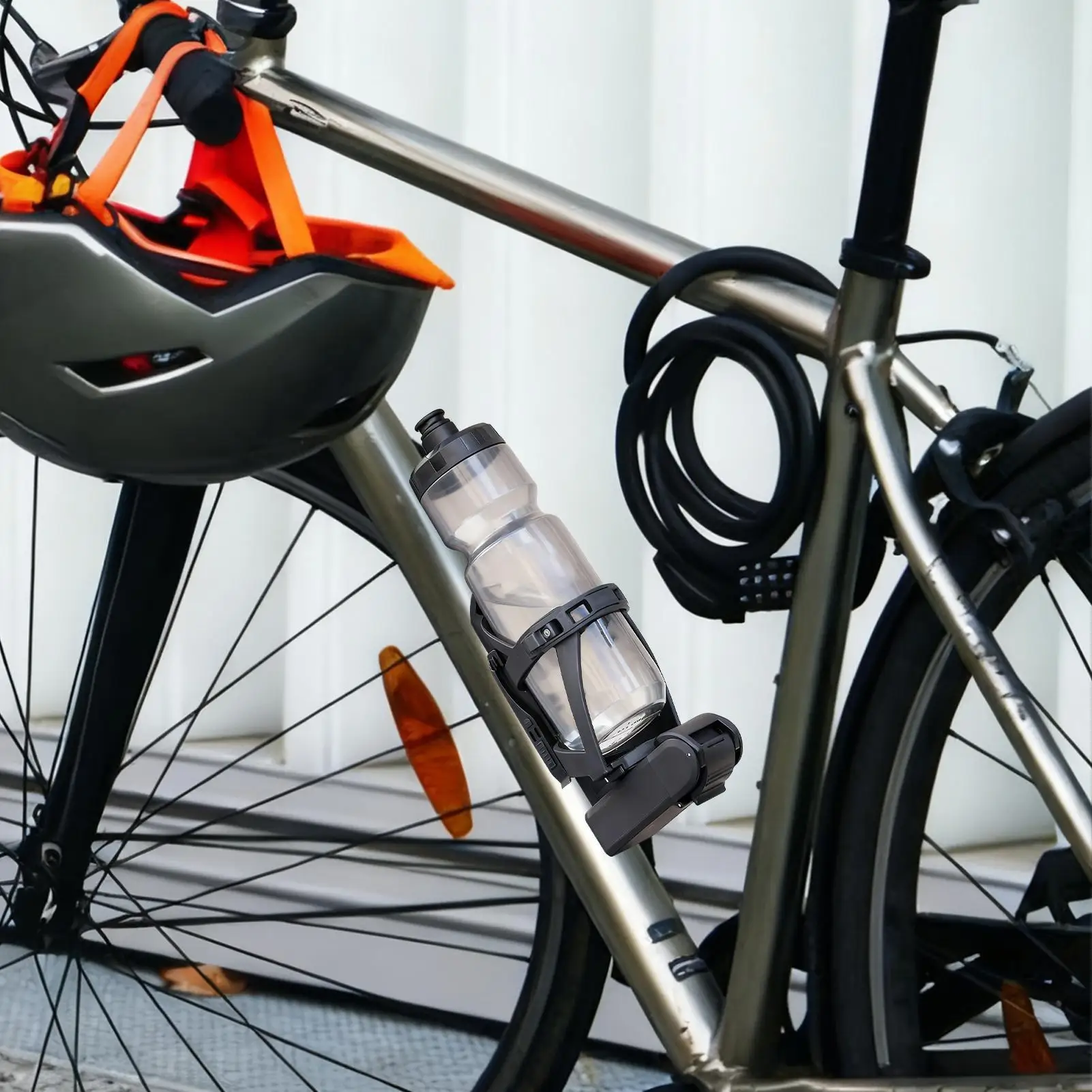 

Клетка для велосипедной бутылки с водой со съемным ящиком для инструментов, нейлоновая многофункциональная бутылка с водой, крепление для велосипеда для шоссейного езды на горном велосипеде на открытом воздухе