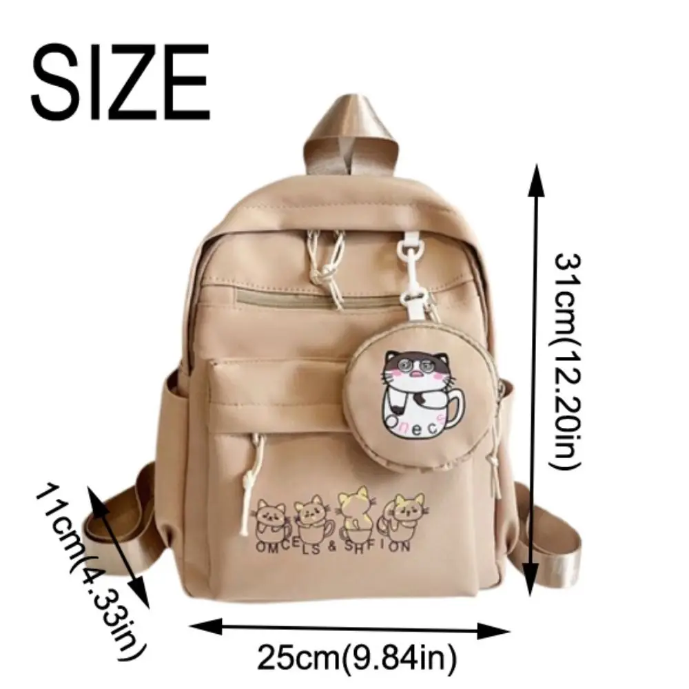 Mochilas escolares ligeras para estudiantes, correas ajustables, cierre de cremallera, bolso de hombro de dibujos animados, transpirable, impermeable