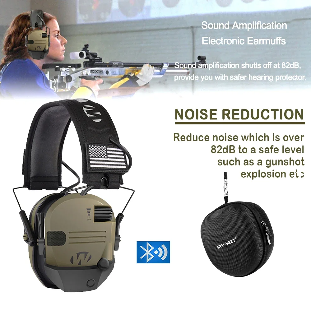 

Newest Electronic Shooting Headset Hearing Protection Pickup Noise Reduction Outdoor Hunting Headset Free Shipping