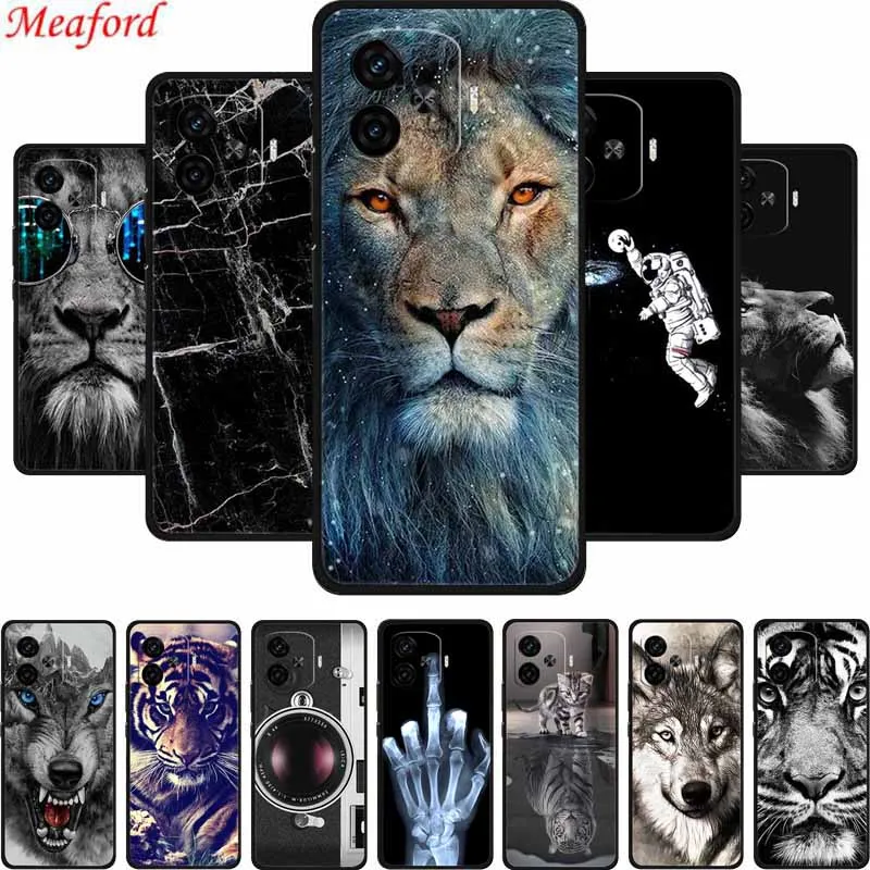 For Vivo iQOO Z9 Turbo Plus Case Z9Turbo+ Phone Cover Black Silicone Soft Back Cover Case For Vivo iQOO Z9 Turbo Plus Case Funda