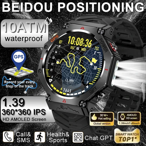 Imagen 1 del producto 2025 nuevo t-rex 3 Ultra Original 10ATM impermeable GPS relojes inteligentes hombres brújula robusta militar 100 + modo deportivo pulsera inteligente