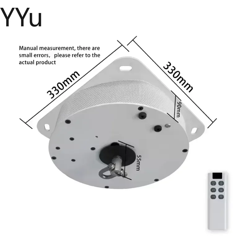 custom for Pendant Light Lifter Remote Control 80kg Load Bearing Electric Hoist System Commercial Crystal Chandelier Elevator