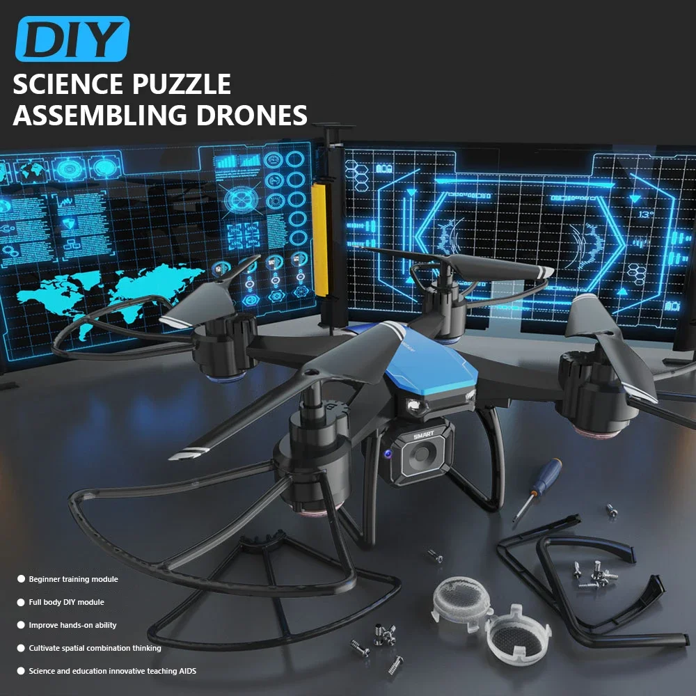 JJRC H108 Insegnamento fai da te Assemblaggio Mini Drone Addestramento interattivo Altitudine fissa Fotografia aerea Drone aereo telecomandato