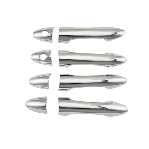 Imagen 2 del producto Para Kia Picanto Morning 2011 2012 2013 2014 2015 decoración cromada cubiertas de manija de puerta estilo pasta pegatinas de coche Accesorios