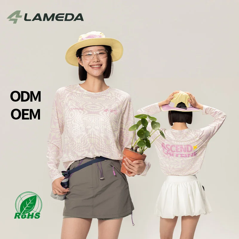 

LAMEDA New Unisex Long Sleeve Cycling Jersey Breathable Quick Dry Bicycle Clothing Loose Fit Casual Outdoor T-Shirt Men Women