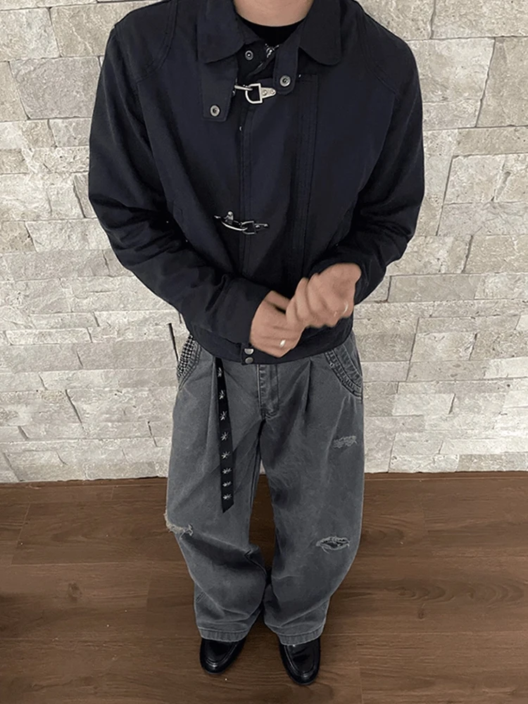 

American Heavyweight Harington ort Jaet Men's Vintage Cool Workwear Outerwear Premium Heavy-du Stand Collar Top