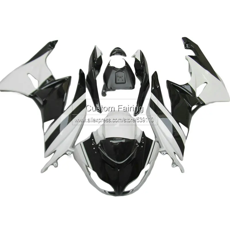 

Комплект обтекателей фабрики ABS для Kawasaki zx6r ZX-6R 09 - 12 Ninja 2009 2010 2011 2012 белые черные Обтекатели CD28