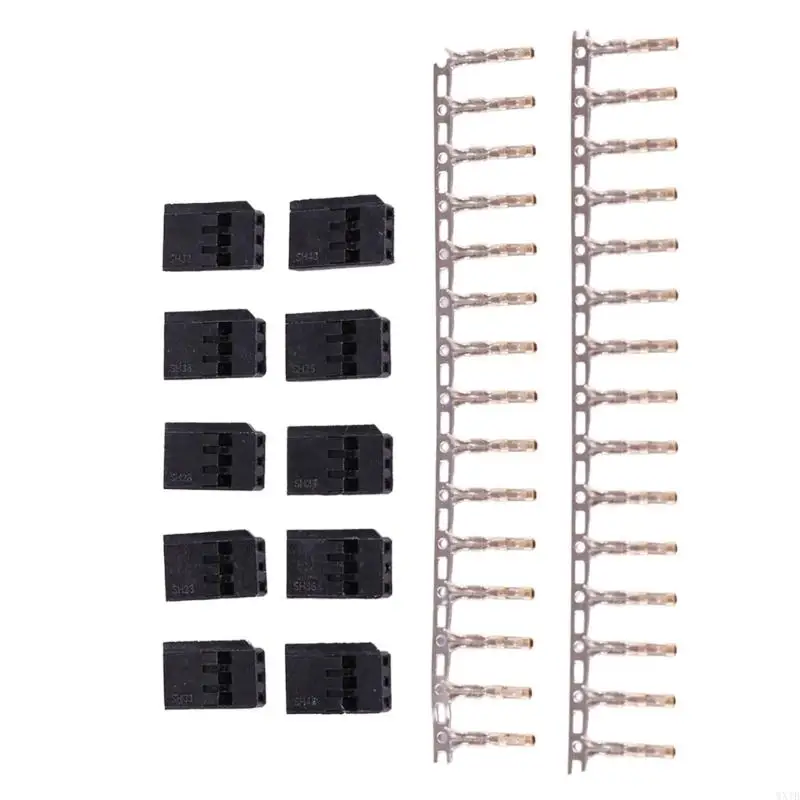 لمجموعة Futaba servo مجموعة أنثى/ذكر 10/20sets DIY تمديد الأسلاك المحطات تجعد مجموعة دبوس