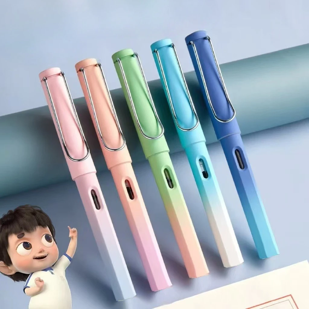 

Gradually change the high-value pen, colorful plastic macaron replaceable ink bag, and students commonly use writing pens