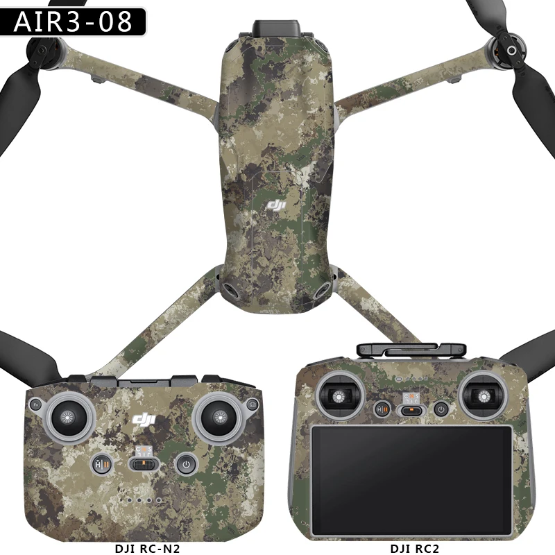 For DJI AIR 3 Drone RC 2/RC N2 Remote Controller Sticker Waterproof Anti-scratch Protective Film Decal Skin Refit Accessories