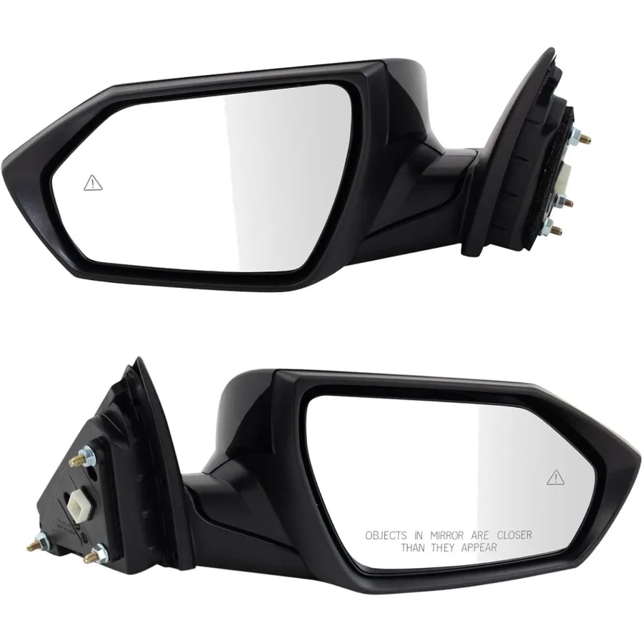 مجموعة مرآة طاقة جانبية للسائق والركاب مع لمسة نهائية سوداء ناعمة بدون تسخين متوافقة مع موديلات إلنترا 20212023 HY13202 #1