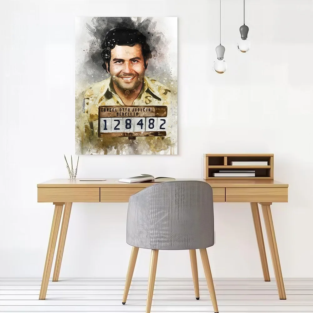 Pablo Escobar Poster Canvas Wall Art Custom Photo Print Modern Painting for Fans Man's Room Decoration Home Decor Luxury Bedroom