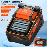 AI-9 SM & MM Multi-Language FTTH Fiber Optic Splicing Machine Optical Fiber Fusion Splicer