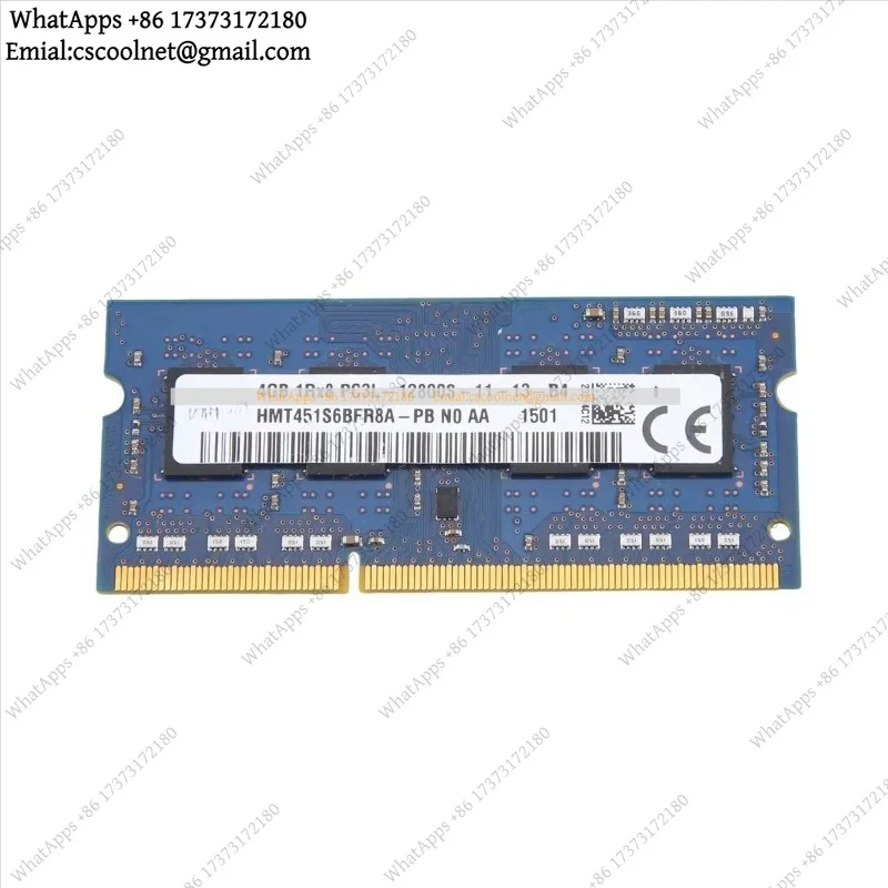 JS01 DDR3 4GB Laptop RAM 1600MHz PC3-12800 1RX8 1.35V 8 IC SODIMM Memory