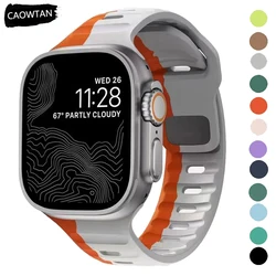 Sport Strap for Apple Watch Ultra 2 Band 49mm 45mm 41mm 44mm 40mm Silicone Bracelet Wristaband for iWatch Series 9 8 7 6 5 4 SE