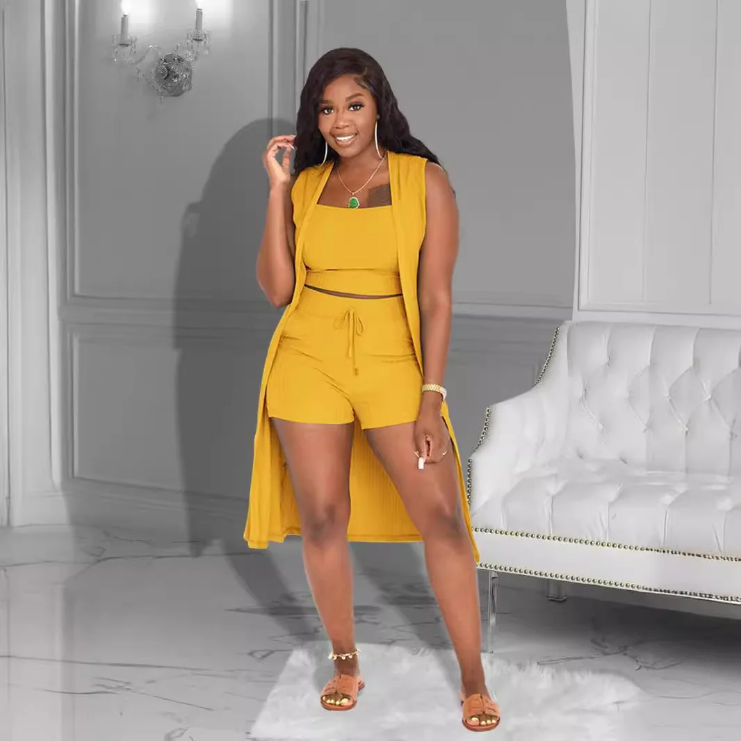 

Mandylandy, летние кардиганы, комплекты верхней одежды, женские летние топы на бретелях, комплекты из трех предметов, комплекты однотонных шорт в полоску