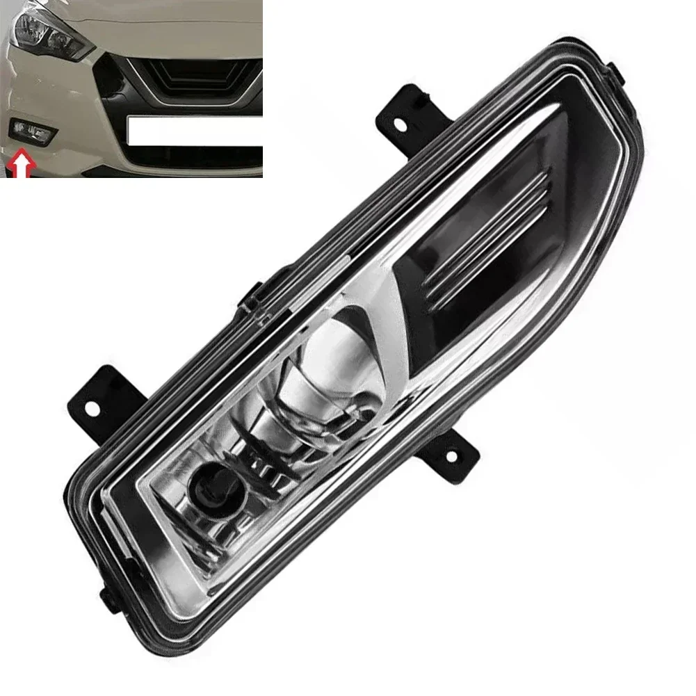 1pcs Car Front Right/left Fog Light Lamp For Nissan For Micra 2017-2021 ABS Black,White Anti-corrosion, Wear-resistant,non-defor