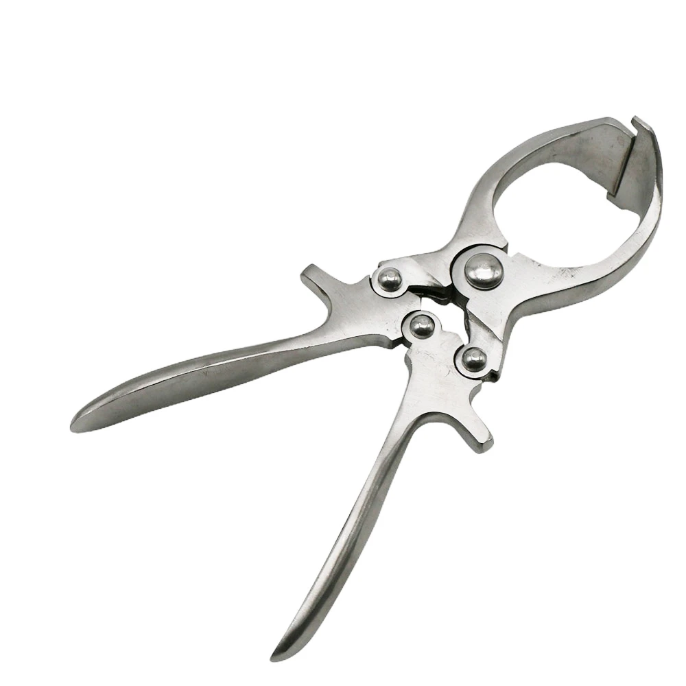 Bloodless Castration Clamp for Pigs Stainless Steel Castration Forceps Tools Veterinary Livestock Piglet Castrating Equipment