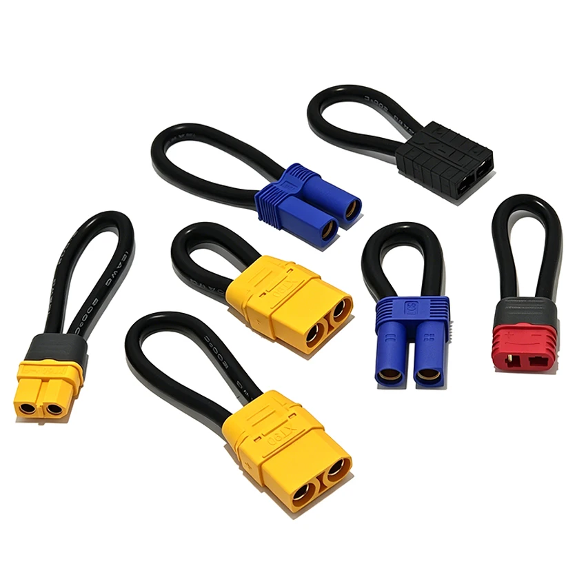 TRX XT60 XT90 EC5 T-Plug Short-Circuit Plug For RC Model Car Dual Battery Drive To Single Battery Drive U-shaped Head 10/12Awg view 3