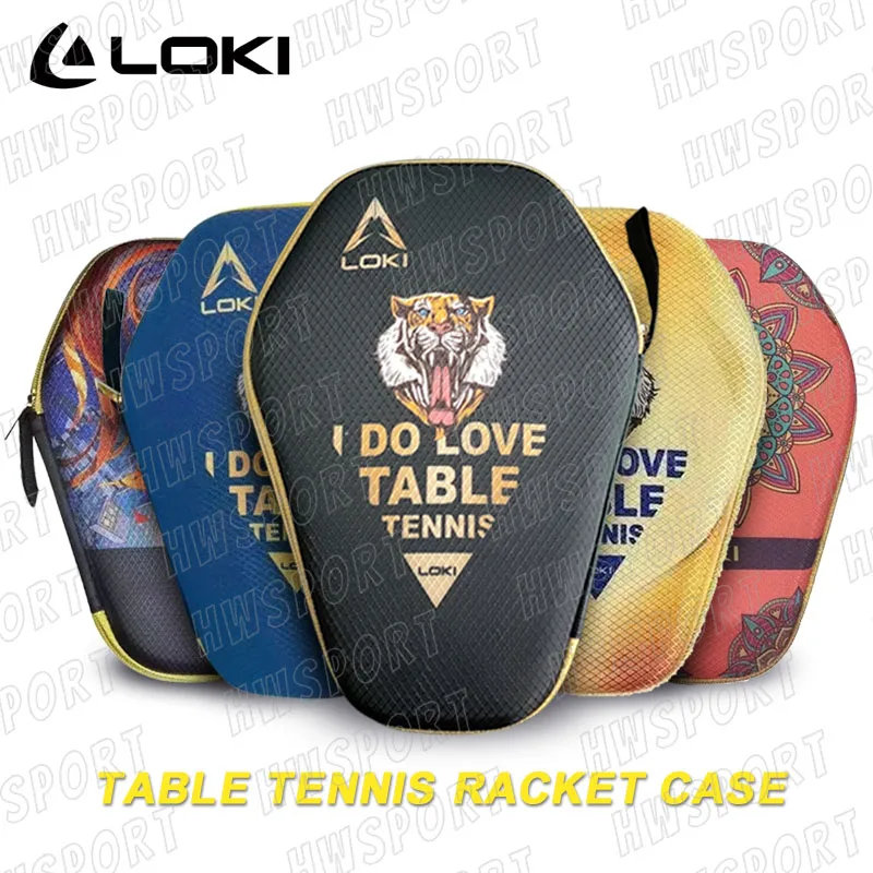 

LOKI Table Tennis Racket Case Hard Shell Ping Pong Racket Paddle Cover Bag Durable EVA Inner Table Tennis Accessories