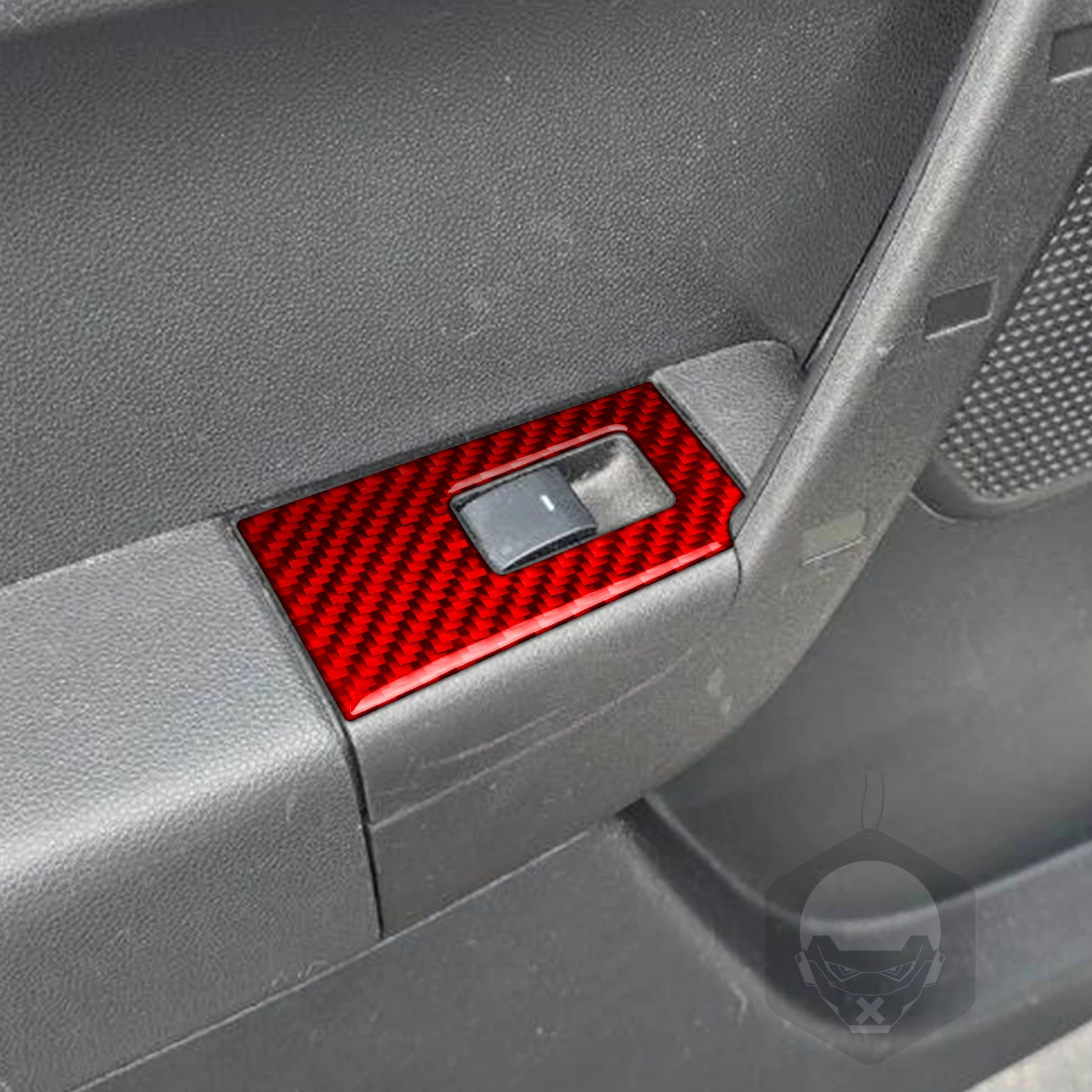 For Ford Focus S SE SES SEL 2008-2011 Rear Door Window Control Panel Trim Real Soft Carbon Fiber Interior Accessories Sticker