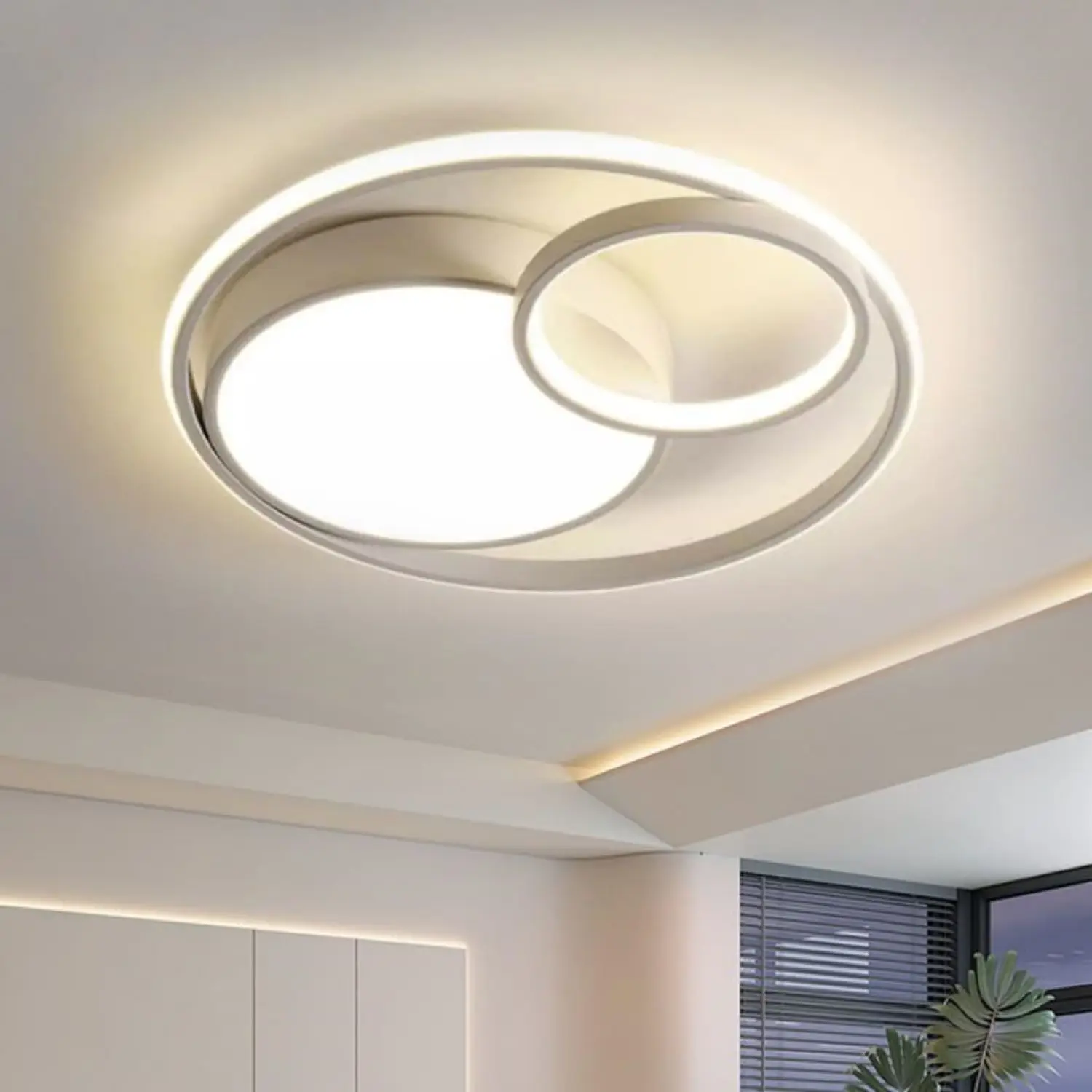 LED Deckenleuchte Kinderzimmer 50CM/60CM Dimmbar Deckenlampe Farbtemperatur 3000-6500K für Mädchen Jungen Babyzimmer Schlafzimmer Wohnzimmer