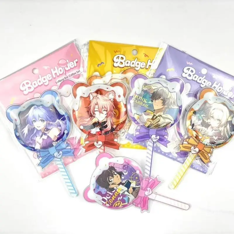 Cute Lollipop Protective Badge Cover Y2K Style for Itabag Decoration Handheld Card Holder and Display Use