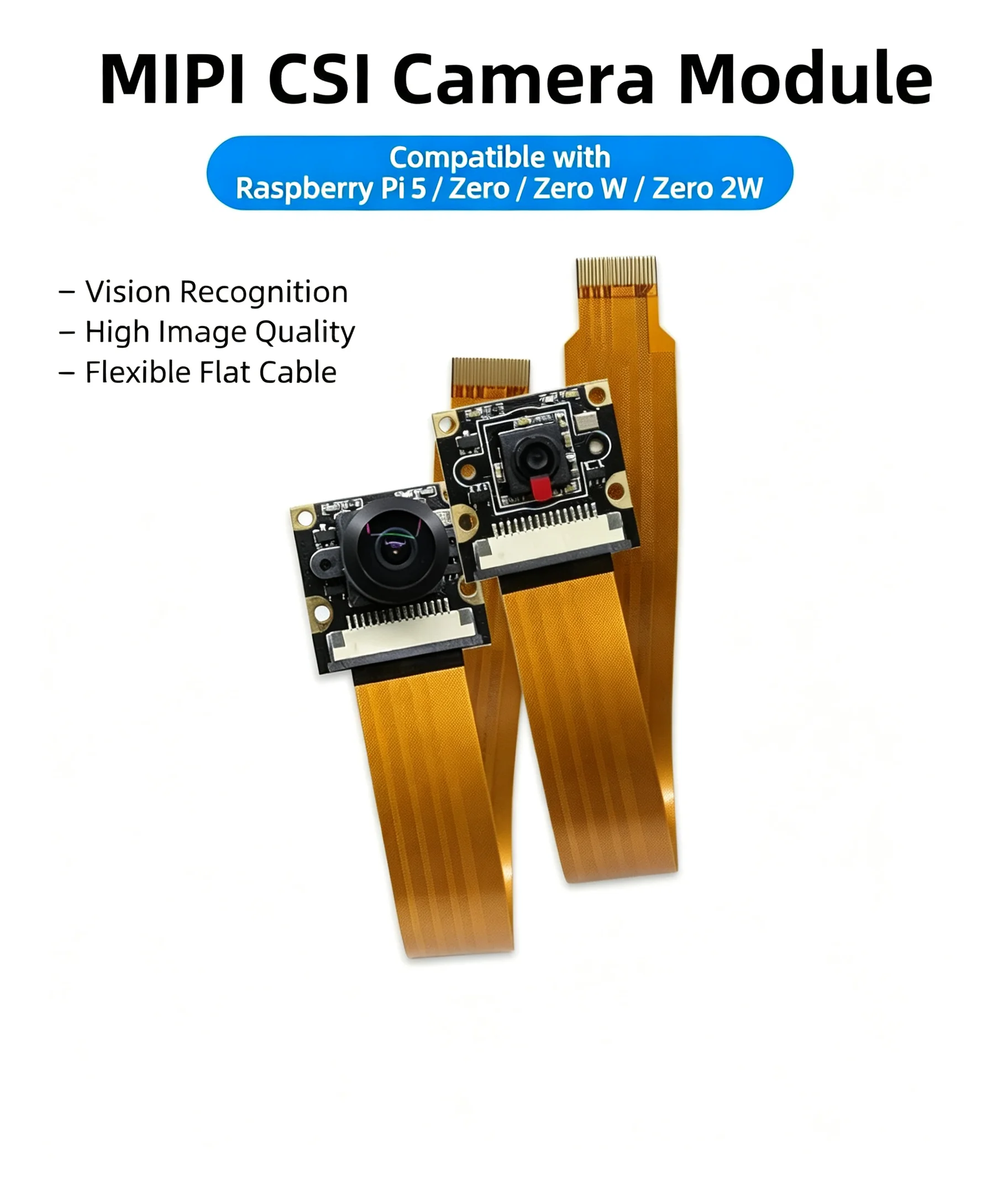 Raspberry Pi 5 CSI Camera Module IMX219 OV5647 Sensor Vision Recognition Camera Compatible Pi Zero / Zero W / Zero 2W boards