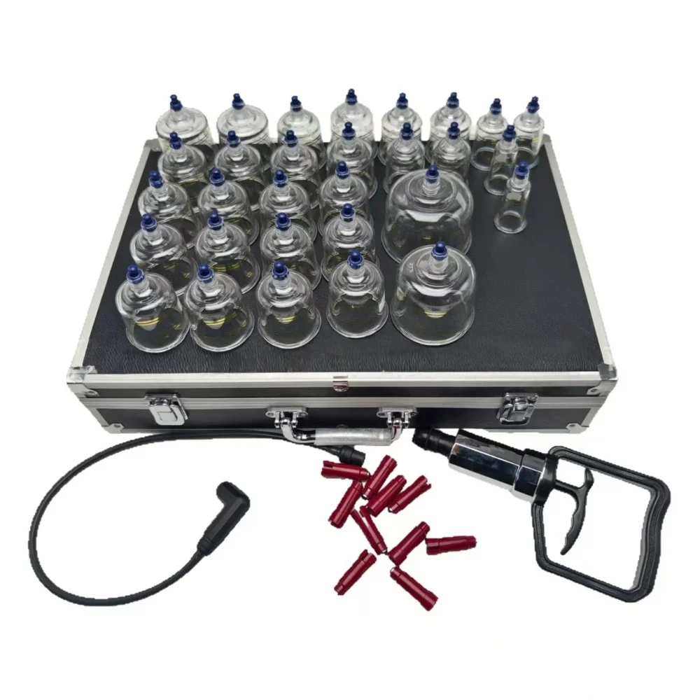 30pcs Cupping Therapy Set 30-Cups for Body Massage with Safety Vacuum Cupping Set