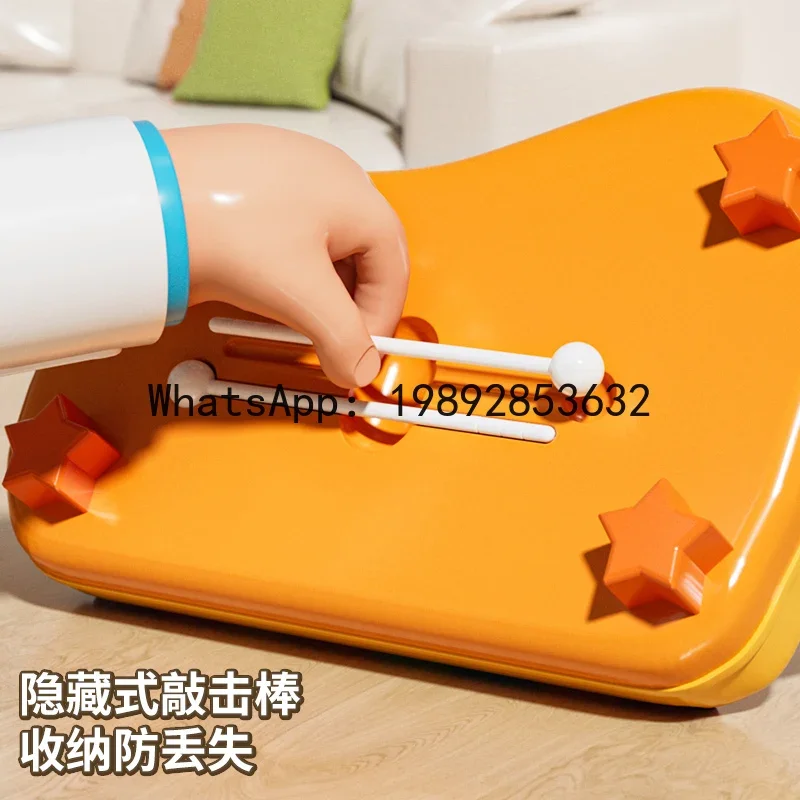 

r15Eight-Tone Hand Percussion Baby Two-in-One Xylophone Percussion Instrument Infant Toddler Educational Music Toy