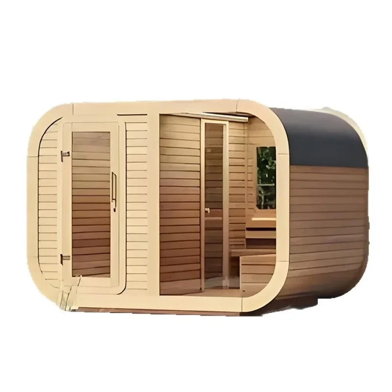 Traditional dry sauna outdoor 4/6/8/10 people cube