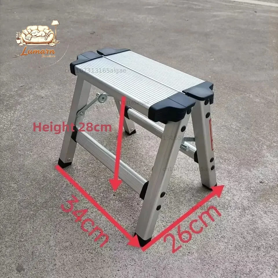 Military Training Aluminum Alloy Folding Stool Light Subway Small Seat Fishing Portable One-step Stool