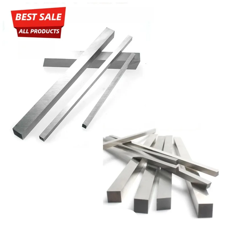 White Steel Bar Blade HSS High Speed Steel Square Turning Tools CNC Lathe Machining Tools Length 200mm HRC 66-69°
