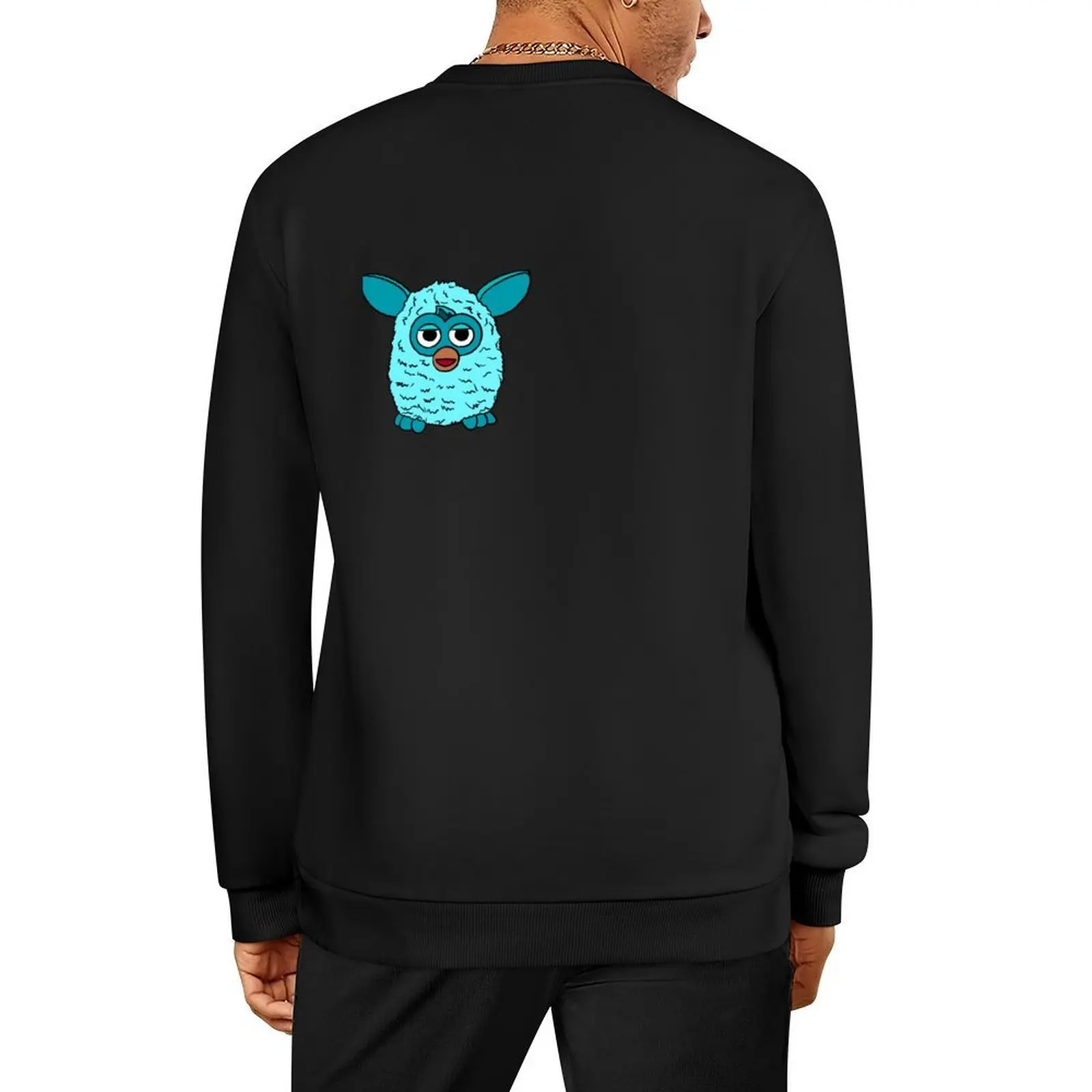 

Light Blue Furby Pullover men's sweat-shirt set aesthetic clothing men's clothing autumn new products hooded sweatshirts