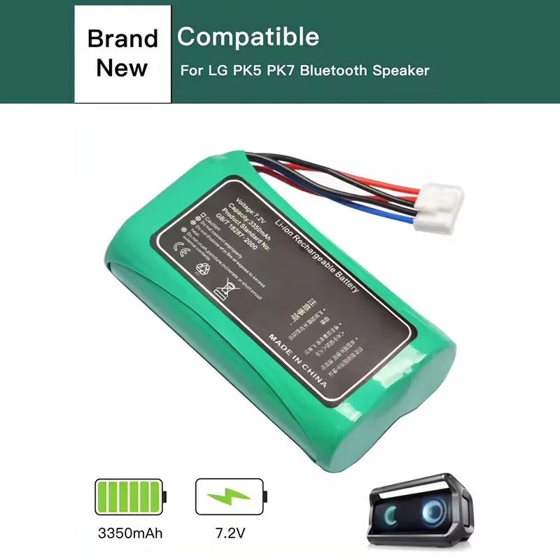 7.4V 3350mAh TD-Bb11LG Replacement Battery For LG PK5 PK7 Xboom Go PK7, Music Flow P7,NP7550, PJ9, PJS9W PJ9B Bluetooth Speaker