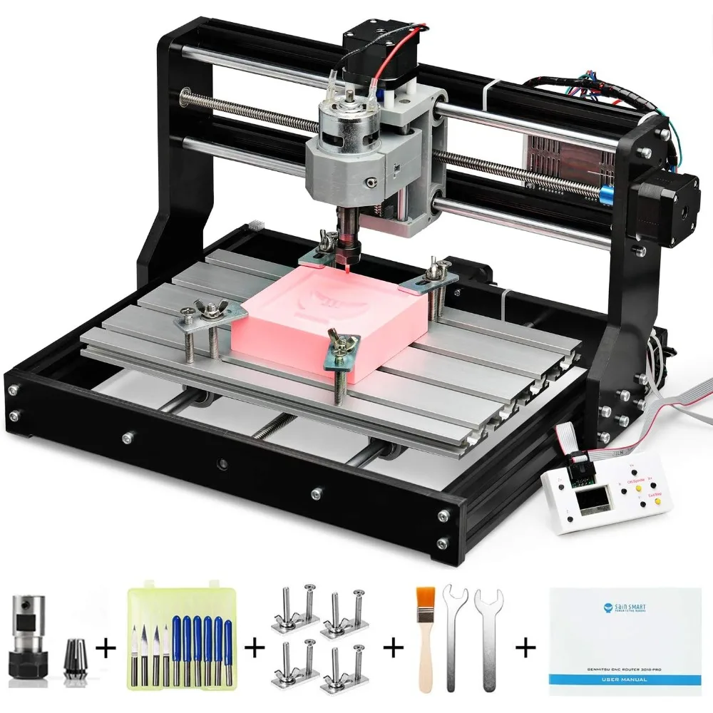 CNC 3018-PRO Router Kit GRBL Steuerung 3-Achsen Kunststoff Acryl PCB PVC Holzschnitzerei Fräsen Graviermaschine