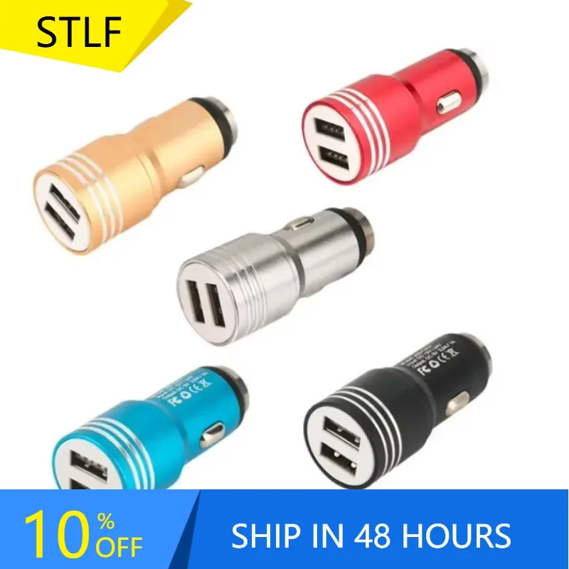 

GlowMart Hot Selling Car Accessories Interior Decoration Usb Adapter Car Charger 2.4A Dual Car Charger