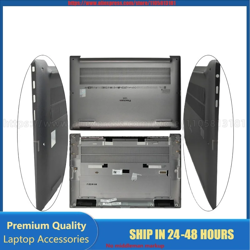 For Dell Precision 5470 M5470 Bottom Base Cover Case 06XFMX 02XR0D Lower Chassis Housing Replacement Laptop Parts