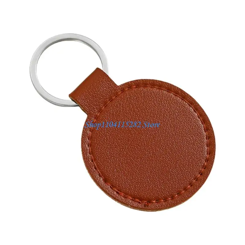 

Elegant PU Leather Rings For Everyday Commute Easy To Carry Organizers Metal Pendant Small Gift