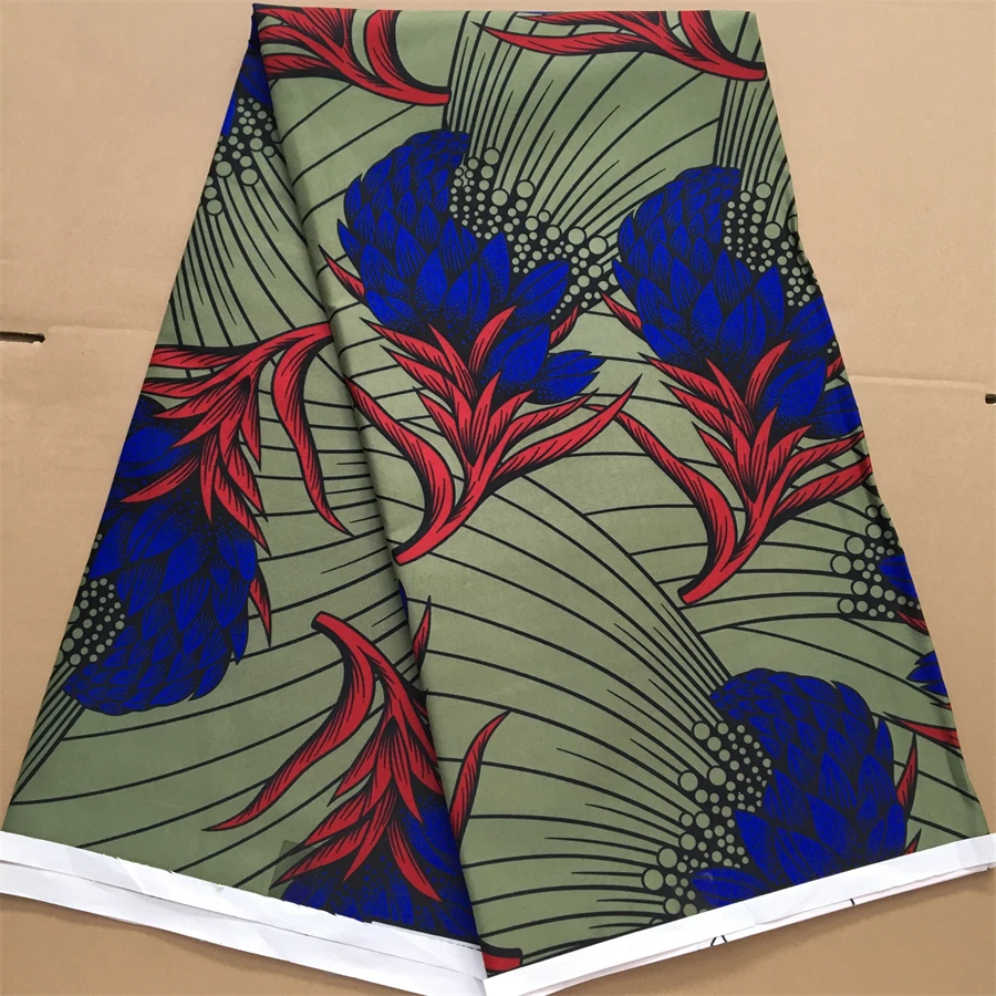 African Wax Fabric 2024 High Quality Nigeria Ankara Wax Fabric Ghana Style Print For Women DIY Cloth Dresses Sewing Materials