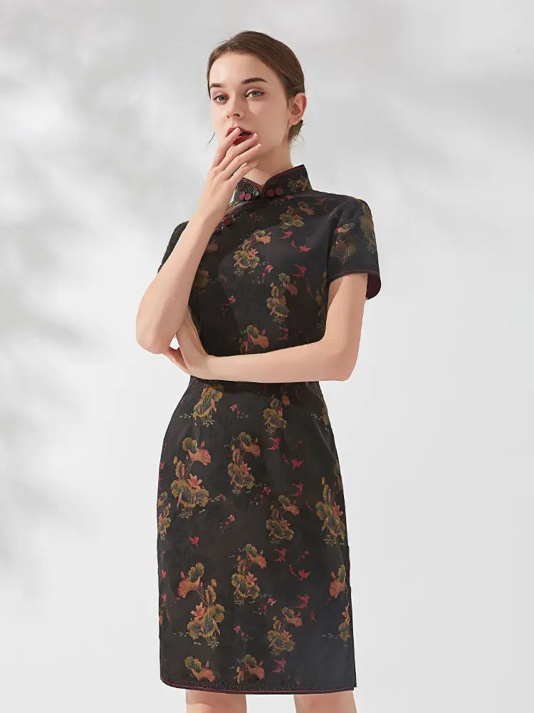 

Pinehua ort Sve Осенне-зимняя юбка ручной работы культурная интеллектуальная шелковая шелковая ткань Fraant Cloud a...