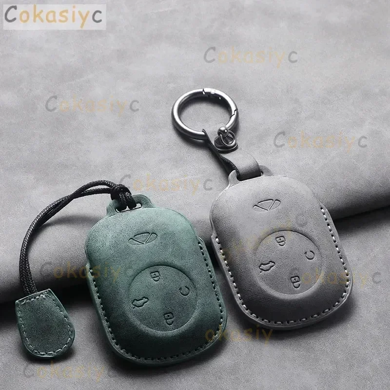 

Car Key Case Cover For Chery Tiggo 4 7 Arrizo 5X 3 Tiggo 8 Plus Fulwin T9 Leather Car Key Shell Accessories